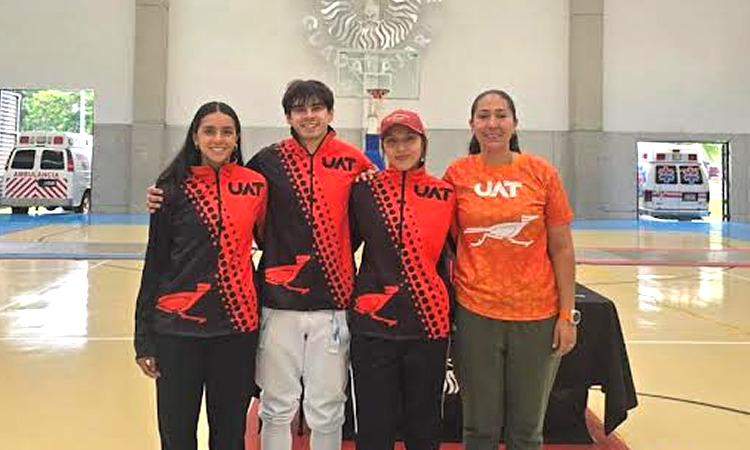Estudiantes de la UAT conquistan el medallero en el nacional de Esgrima