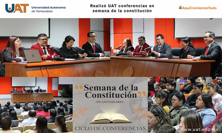 Realiza UAT ciclo de conferencias por el 106 aniversario de la Constitución